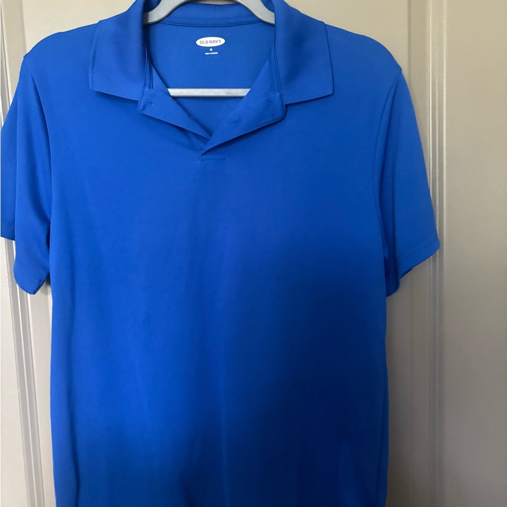 Old Navy Vibrant Blue Men's Polo Shirt